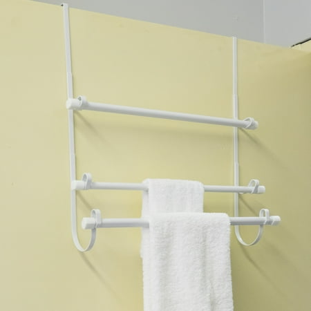 Bed Bath N More Over The Door Towel Rack White Walmart Com
