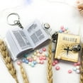 thumbnail image 4 of SPRING PARK Mini Holy Bible Keyring Silver Bag Purse Keychain Charms Pendant, 4 of 7