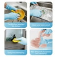 thumbnail image 7 of COM1950s Dishwashing Gloves,Heavy Duty Rubber Cleaning Gloves with Slip Resistant Grip,Waterproof Latex Household Gloves for Kitchen Cleaning,Dish Washing and Housework,Large Size,2 Pack, 7 of 7
