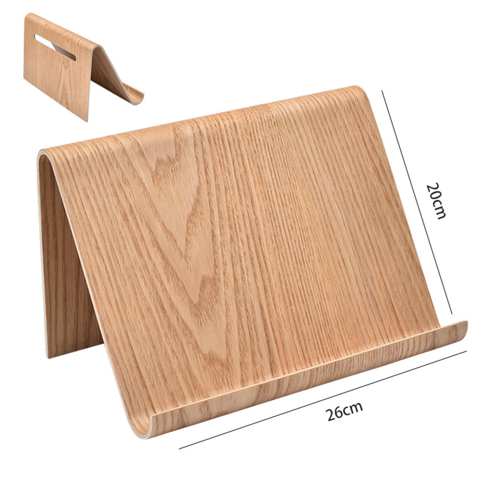 Phone Stand Dock Laptop Holder Mount Crafted from Wood for Desk Reading Suitable for Men Women