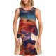 thumbnail image 1 of Fotbe Cultural Silhouette Journey Vestido de Verano sin Mangas para Mujer – Vestido Midi Línea A, Estilo Camiseta Floral, Vestido Playero Casual y Fluido, 1 of 7