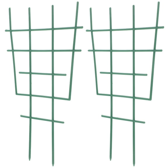 WORGEOUS 2 Pcs Pot Trellis Planter Plant Support 30.40X18.50X0.30CM Green