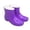 Purple Boots for Women, variant on hopeusnice Women Ankle Rain Boots With Plush Lining Waterproof PVC Upper Non Sole For Cold Wet Weather And Outdoor Tasks Blue 36