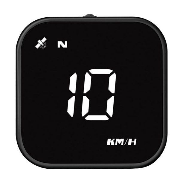 FLhrweasw Coche GPS Tacómetro Recordatorio Exceso Velocidad Velocímetro Accesorios para Automóviles (Blanco)