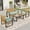 Yellow & Mint, variant on Alpha Joy 4 Piece Wicker Outdoor Patio Conversation Set, Brown & Beige