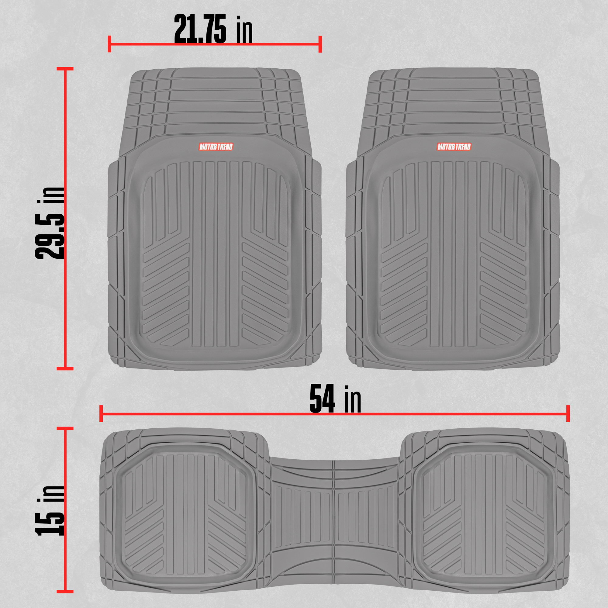 Motor Trend Deep Dish Rubber Floor Mats For Car Suv Truck Van All