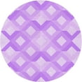 thumbnail image 1 of Ahgly Company Indoor Round Patterned Heliotrope Purple Area Rugs, 8' Round, 1 of 6
