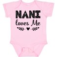 thumbnail image 3 of Inktastic Nani Loves Me Baby Clothes Girls Baby Bodysuit, 3 of 5