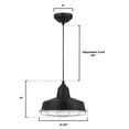 thumbnail image 6 of Westinghouse Academy LED Pendant Black Finish Chrome Cage, 6 of 7