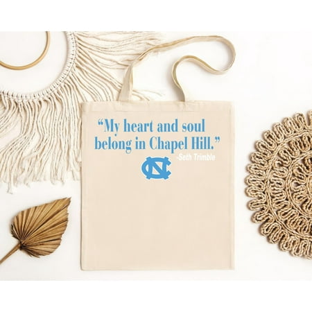 vintage Seth Trimble My Heart And Soul Belong In Chapel Hill Men Tote Bag Women Tote Bag-TH24190