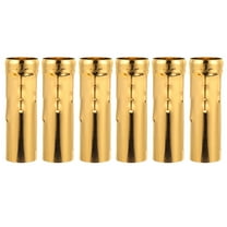 Soimiss 6Pcs Golden Chandelier Candle Base Sleeves for European Style Crystal Lamps