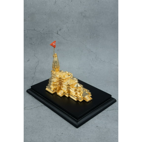 Ayodhya Ram Mandir Scale Model in Gold - 4.5 Inches