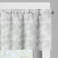 thumbnail image 5 of Ambesonne Grey Valance & Curtain, Oriental Lace Pattern, 55"x36", White, 5 of 6