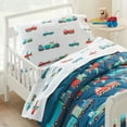 thumbnail image 3 of Wildkin Kids 100% Cotton Percale Standard Pillowcase for Boys and Girls - 30 x 20 Inches Inches (Transportation Blue), 3 of 9
