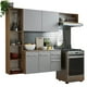 thumbnail image 1 of Mueble de Cocina Compacto MADESA Easy 180cm Marrón/Griz, 1 of 11