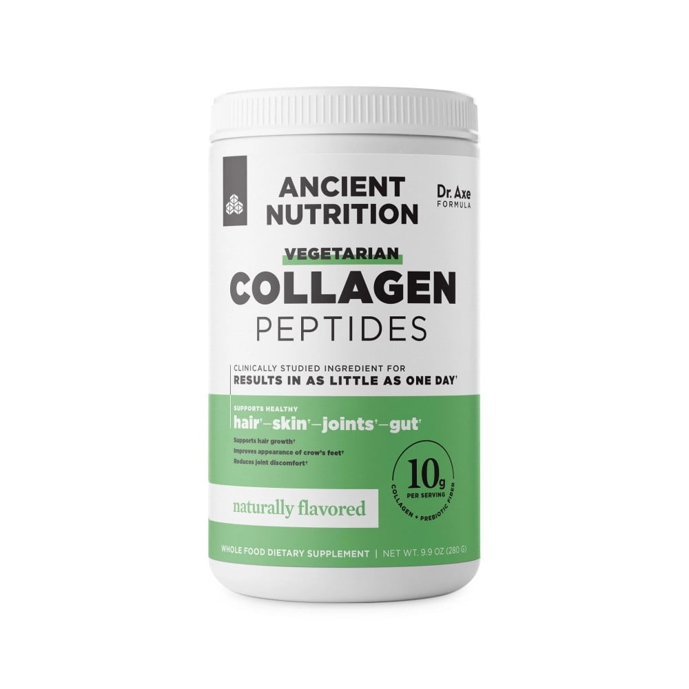 Ancient Nutrition Vegetarian Collagen Peptides Naturally Flavored 9.