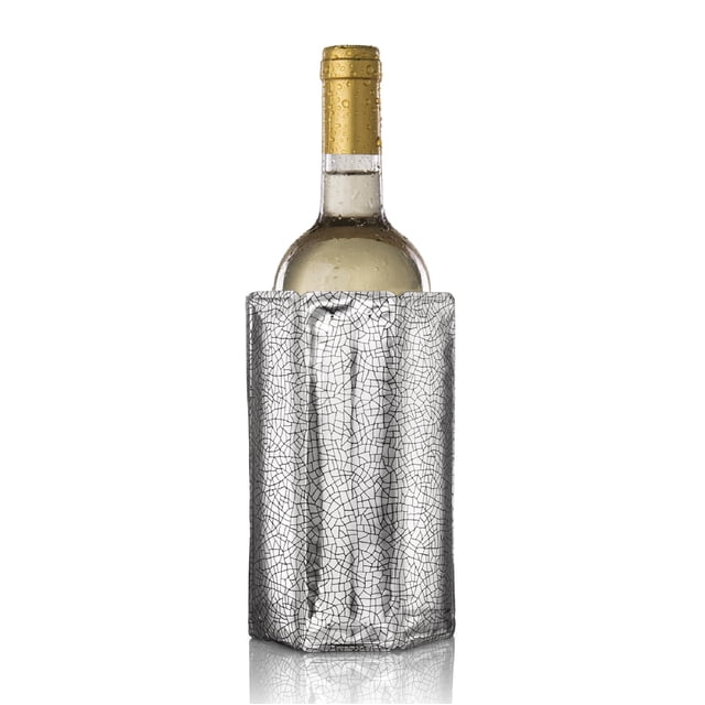 Vinoteca Vacu Vin Active Cooler reutilizable plateada