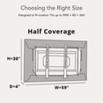 thumbnail image 3 of Covermates Outdoor TV Cover - Fits 65"-68" TVs, Water Resistant, Rip-Resistant, Open Back, 3 of 6