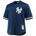 thumbnail image 2 of Men's Mitchell & Ness Derek Jeter Navy New York Yankees Big & Tall Batting Practice Replica Player Jersey, 2 of 3