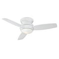 thumbnail image 2 of Minka-Aire Traditional Concept 44-Inch 3-Blade LED Ceiling Fan in White Finish W/ White Blades & Opal Glass - F593L-WH, 2 of 2