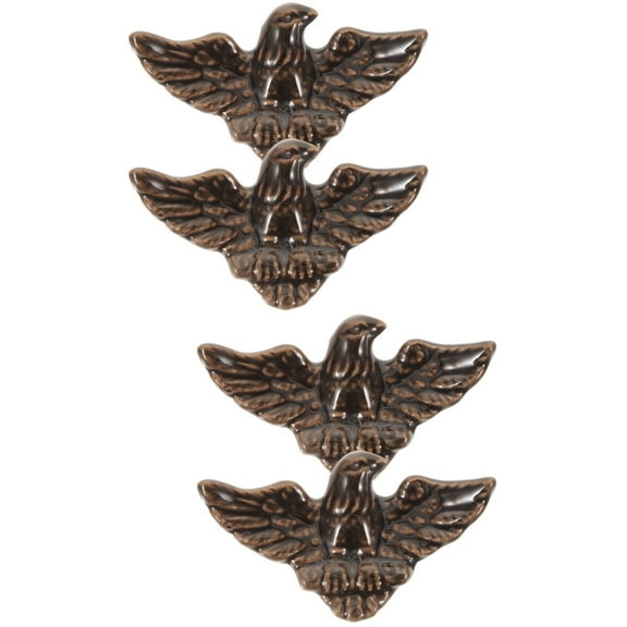 4 pcs Ceramic Eagle Knob Single Hole Knob Cabinet Handles Drawer Pulls Dresser Knob for