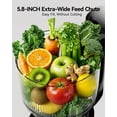 thumbnail image 2 of Máquinas Exprimidoras De Prensado En Frío Euhomy Exprimidor De Masticación Lenta Con Conducto De Alimentación Ancho De 5,5 Pulgadas Para Verduras Y Frutas Enteras 99,6% De Alto Rendimiento De Jugo Máq, 2 of 9