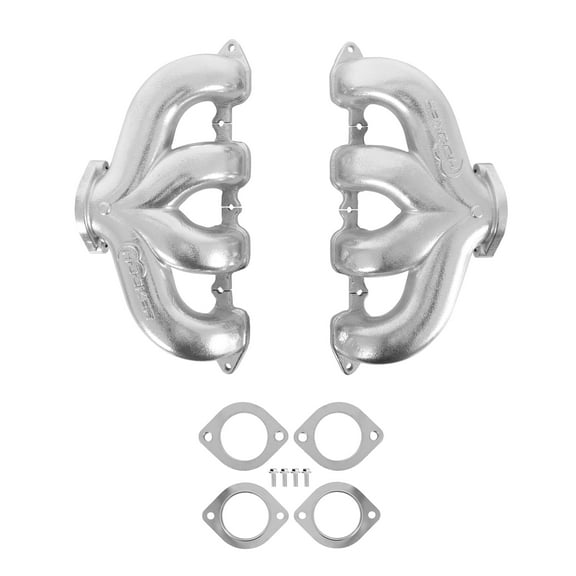Hooker Blackheart BHS5189 LT Swap Exhaust Manifolds - Center Dump - Silver