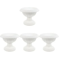 4 Count Hydroponic Flower Pot Footed Plant Urn Shaped Vases Artificial Plants Outdoor