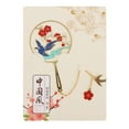 thumbnail image 4 of 1Pc Marque-Page en Métal Forme de Fan Circulaire Signet Signet de Style Chinois pour Étudiant, 4 of 9
