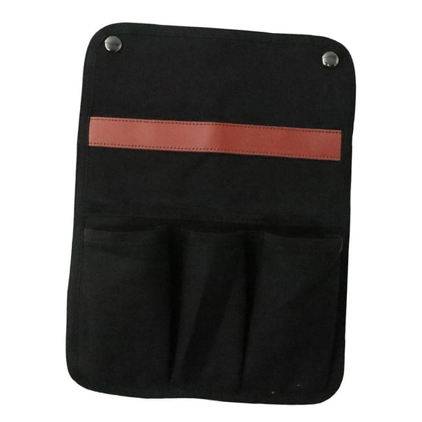 Organizador de reposabrazos para sillón, bandeja para sofá, bolsa de almacenamiento de lona plegable, 4 bolsillos para sofá Los 32x24cm