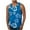 Blue, variant on Xysaqa Men's Floral Hawaiian Tank Top, Novelty Funny Graphic Casual Sports Tees, Sleeveless Beach Shirt (Available in Big & Tall) M-6XL