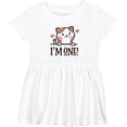 thumbnail image 3 of Inktastic Babys 1st Birthday Kitty 1 Year Old Girl Girls Baby Dress, 3 of 5