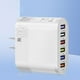 thumbnail image 4 of Cargadores de pared de 6 puertos Adaptador de cargador USB ligero para iPhone 14 13 12 Huawei, 4 of 7