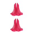 thumbnail image 1 of Guardurnaity Bufanda de empalme de bolas de lana Transpirable Pañuelo de moda Silenciador de diseño aerodinámico amigable con la piel para Four 8rosa roja 2piezas, 1 of 6