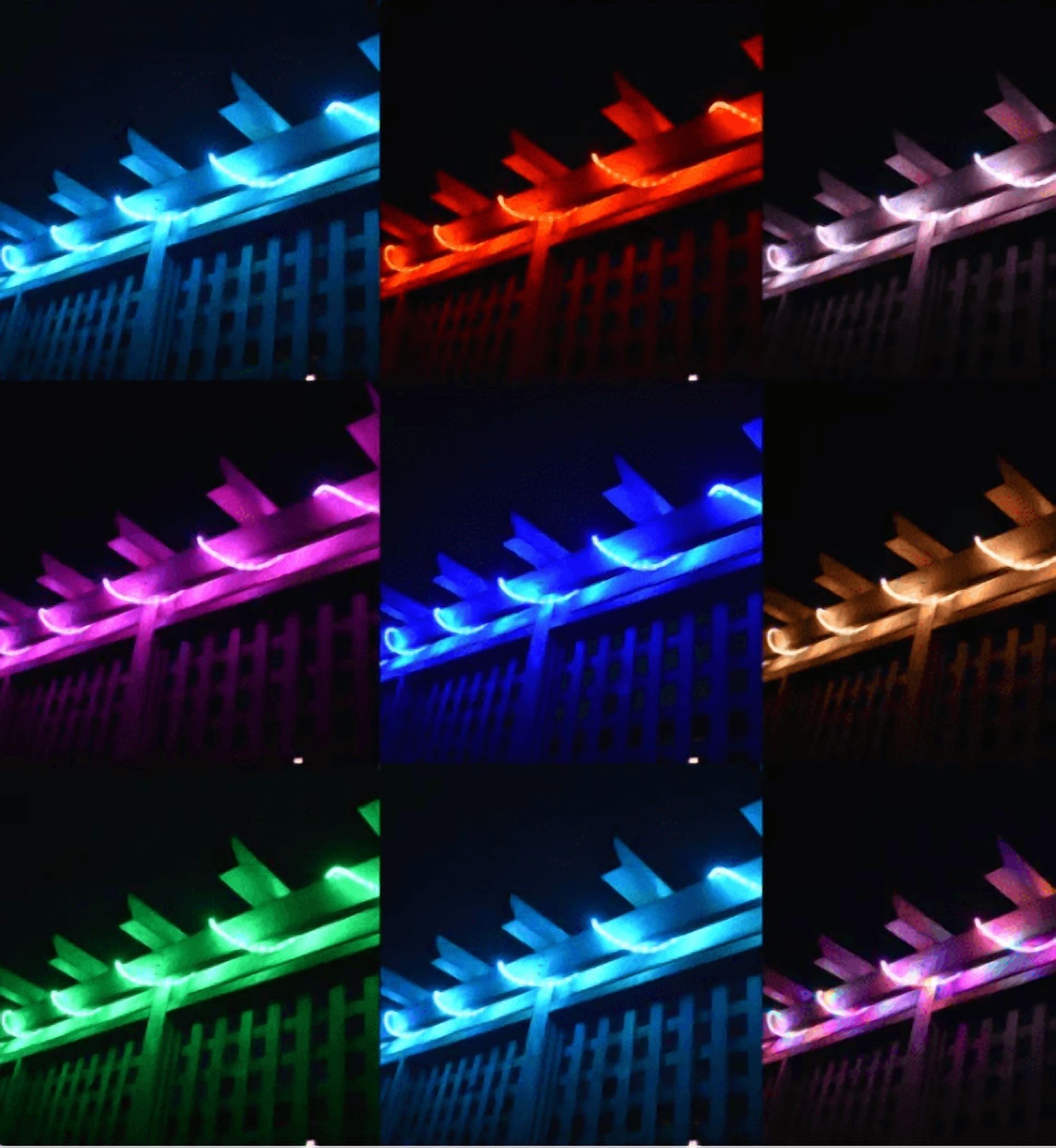 GVL 18’ Color Changing LED Rope Light with Remote Control, 2-pack