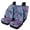 Purple & Teal Marble Pattern with Gold Veins, variant on Uourmeti Car Seat Cover Full Set Easy to Install Anti-Slip Seat Covers for Cars Polyester Removable Non Slip, Fit for SUV Truck Trucks, Black Music Notes