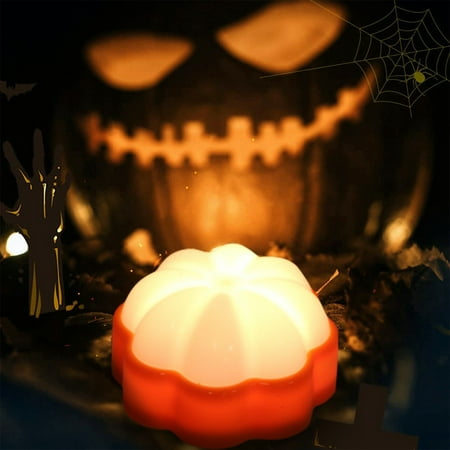 

New No. 7 Battery With Handle Pat Light Pumpkin Decoration Electronic Candle Nightlight