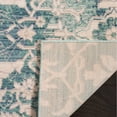 thumbnail image 4 of SAFAVIEH Mystique Hayleigh Faded Floral Polyester Runner Rug, Blue/Ivory, 2'3" x 8', 4 of 6