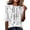 White, variant on Domzest Half Sleeve Tops for Women Boho Floral Graphic Lightweight Shirt Loose Fit Crew Neck Summer Fall Tunic Tops Black XXL