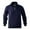 Navy Blue, variant on ohmzyzo Men's Quarter Zip Pullover with Pocket Performance Long Sleeve Athletic Shirt Running Workout Golf T Shirt Solid Color Tops L