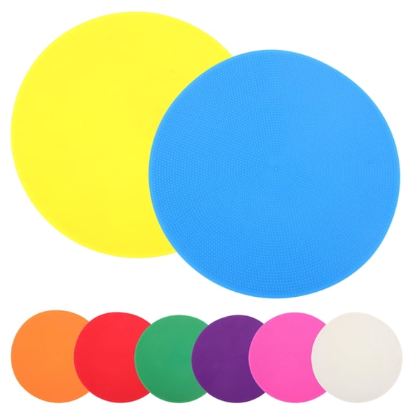DINHEAROM Training Discs for Soccer Assorted Color Field Drills 8Pcs 9.1X9.1X0.08In