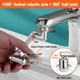 thumbnail image 4 of 1440° Faucet Extender, SUCS 1080° Rotatable Faucet Aerator, 360° Swivel Faucet Attachment, Arm Swivel Extension Faucet Aerator, Faucet Extender for Bathroom Sink Kitchen, 4 of 10