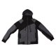 thumbnail image 1 of Cárdigan con cremallera y capucha para hombre, con personalidad, de color a juego, de doble capa, con cremallera, ajustado, color negro, talla M, 1 of 14