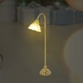 thumbnail image 2 of TEHAUX Indoor Display Mini Floor Lamp Model Metal Golden 1Set for Hobbyists, 2 of 8