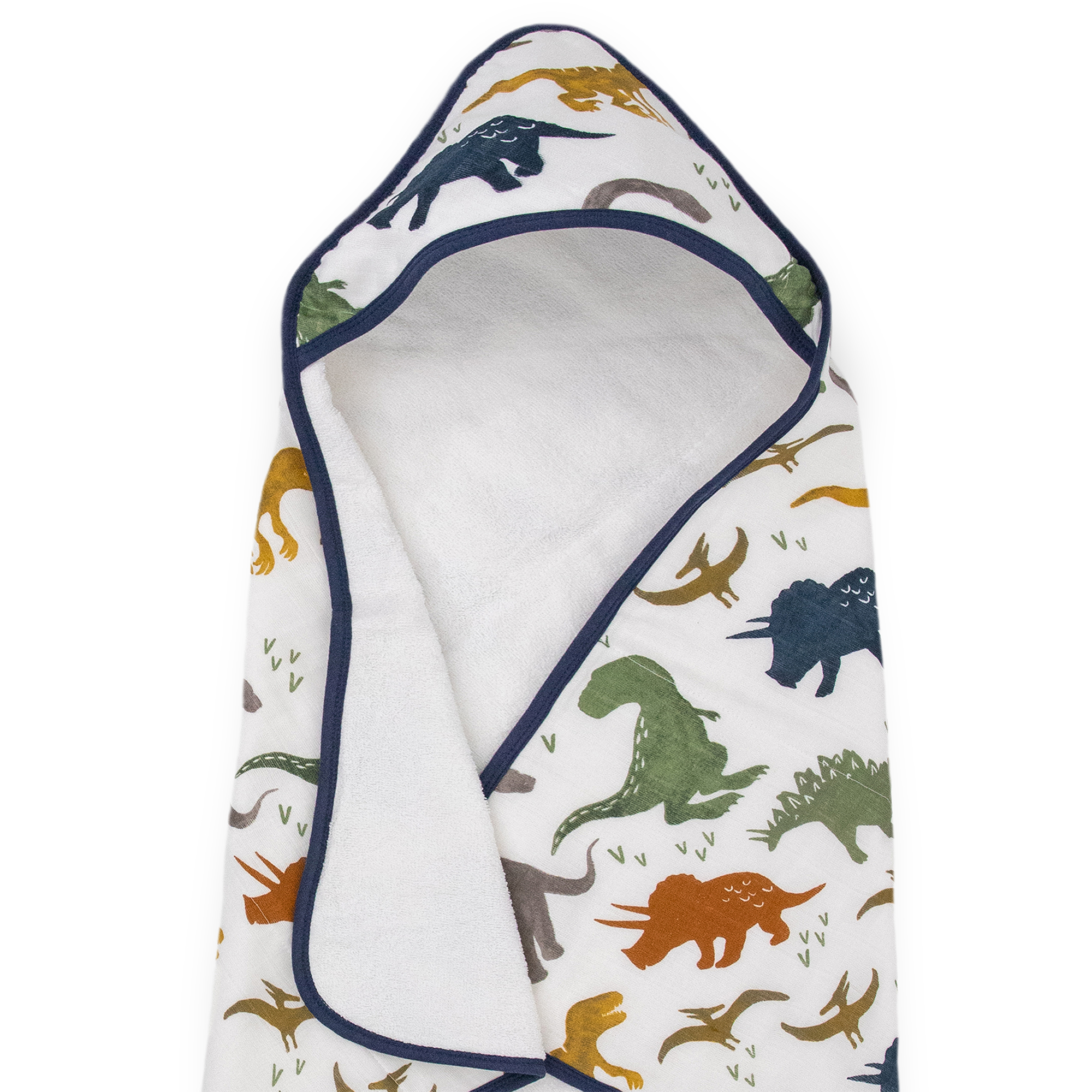 Little Unicorn Hooded Baby Towel - Baby Bath Essentials - Dino Friends