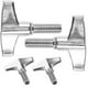 thumbnail image 3 of 4 piezas de tornillo de mariposa para tambor, soporte de platillo, tuerca de mariposa, tornillo de tuerca de liberación rápida para platillo, 3 of 7