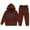 Brown, variant on Ocean Graphic 2-Piece Sweatsuit for Child Toddler Boys Girls, Pullover Hoodie and Sweatpants Tracksuit Set, Hooded Jogging Outfit Clothing