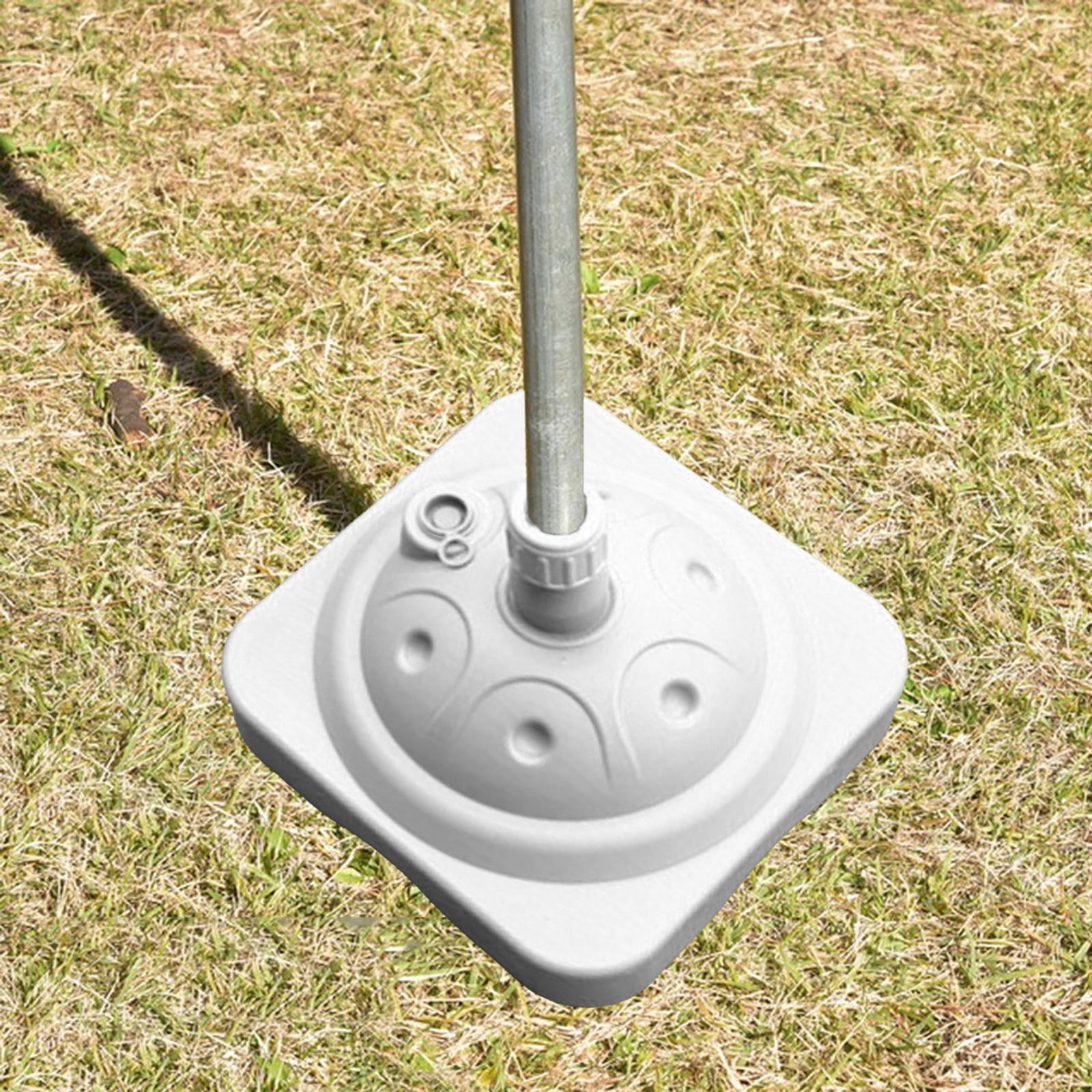 YWMJZEU Fillable Umbrella Base Heavy Duty Market Stand 10kg Capacity Stable Parasol Base White