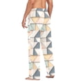 thumbnail image 3 of FORMRS Mens Pajama Pants with Pockets Sleepwear Lounge Bottoms Sizes S-2XL, Pink Geometric, 3 of 7