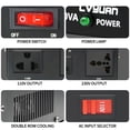 Yinleader VTUS-500 Voltage Transformer Converter 110-240V Power Adapter, Circuit Breaker, VTUS-500
